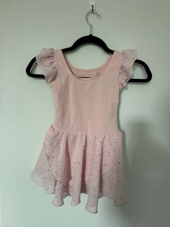 Arshiner Other - Arshiner Girls Pink Ballet Dress Tutu Sequins Dance Wear With Chiffon Skirt